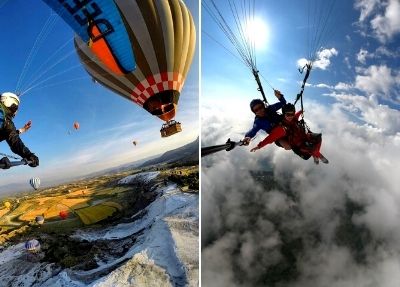 Paragliding in Pamukkale